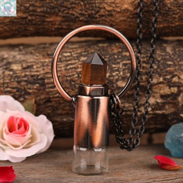 Perfume Bottle Pendant Necklace