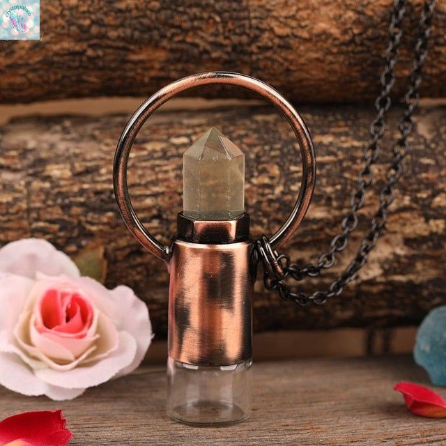 Perfume Bottle Pendant Necklace