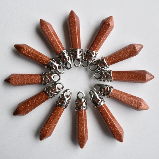 Fashion  natural  pillar charms pendants