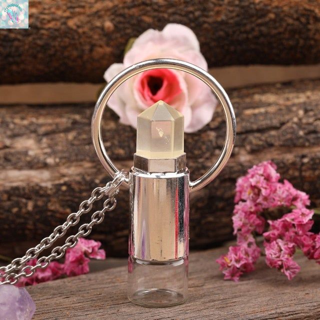 Perfume Bottle Pendant Necklace