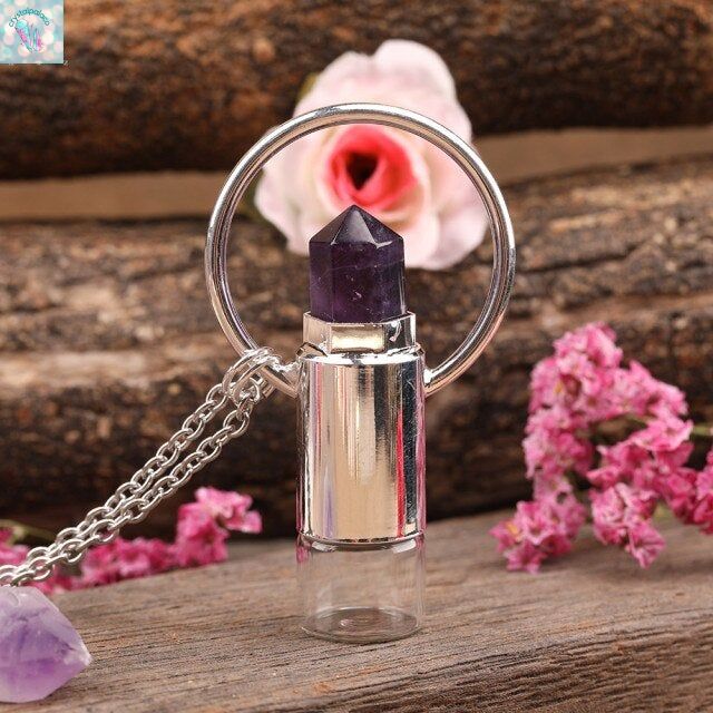 Perfume Bottle Pendant Necklace