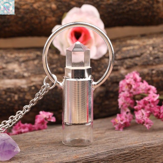 Perfume Bottle Pendant Necklace