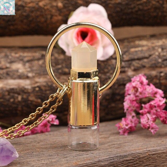 Perfume Bottle Pendant Necklace