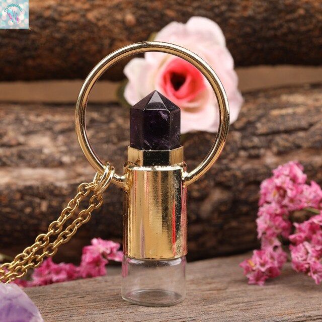 Perfume Bottle Pendant Necklace