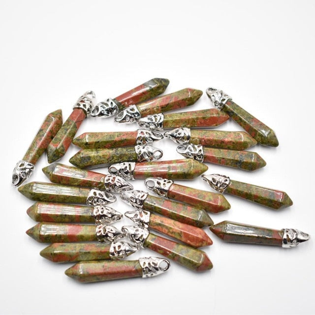 Fashion  natural  pillar charms pendants