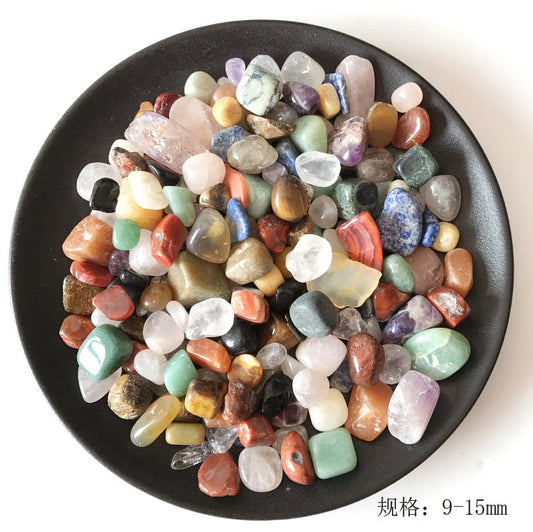 50/100g 4 Size Irregular Mix Tumbled Stones Gravel Crystal