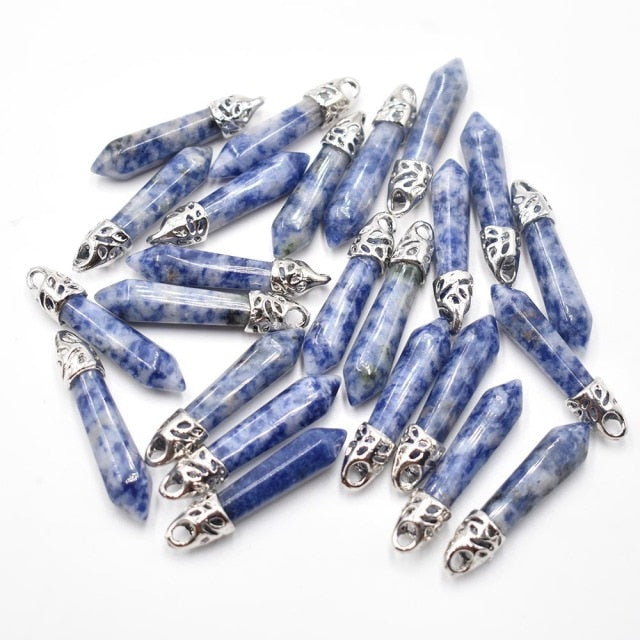 Fashion  natural  pillar charms pendants