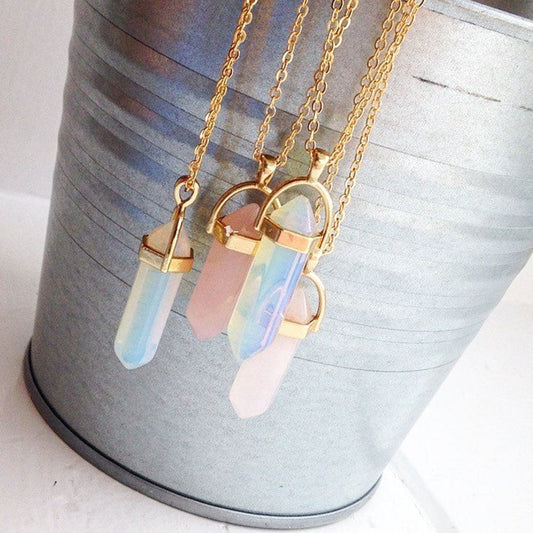 Fashion Opal Pendant Necklace