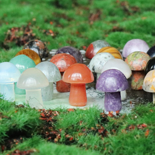 Mini Mushroom Natural Healing Stones